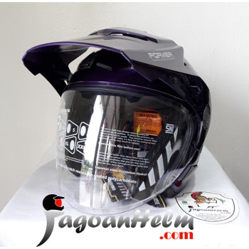 Good Product CARGLOSS Helm FORMER TEXT  Dark Bluish Purple Metalic   CARGLOS