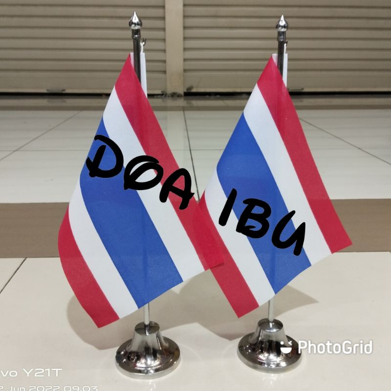 

best seller tiang stenlis meja+bendera THAILAND ready stock