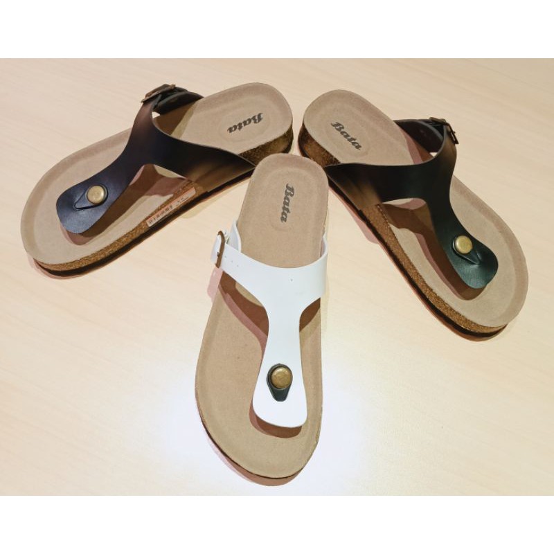 Bata Sandal Gunung Wanita Athena black & white