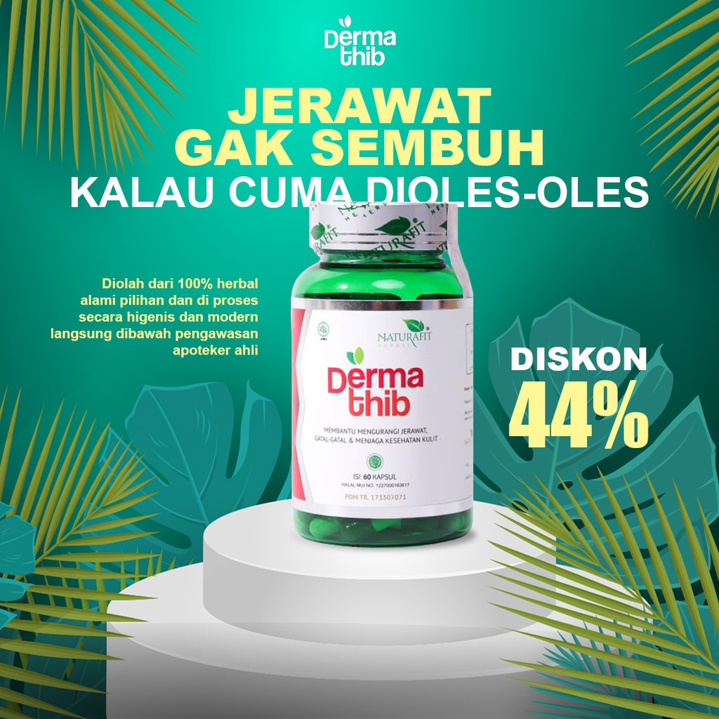 Dermathib kapsul Obat Jerawat Dan Bekas Jerawat Mencerahkan Kulit Original Bpom