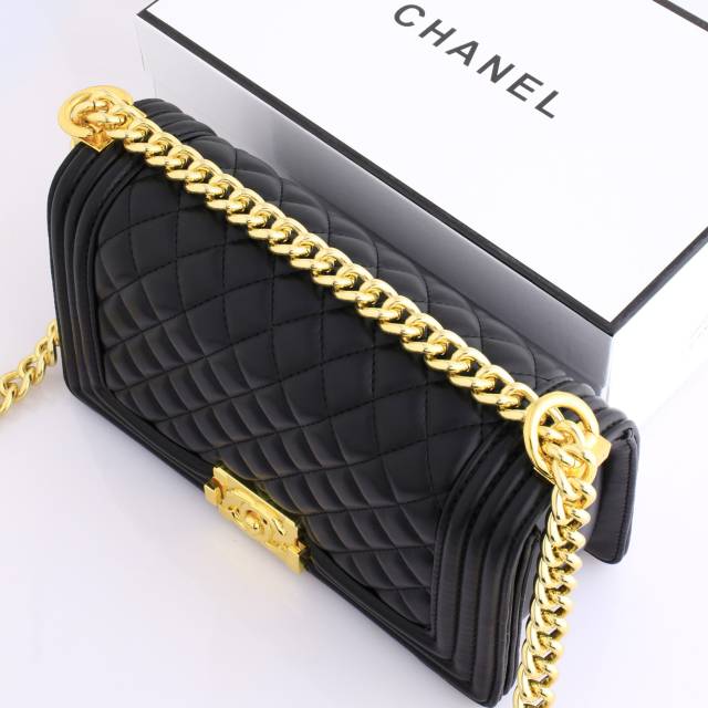 Chanel Boy Lambskin Gold