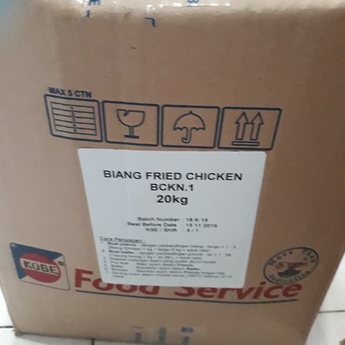 

BIANG FRIED CHICKEN BCKN 1 KOBE 20Kg