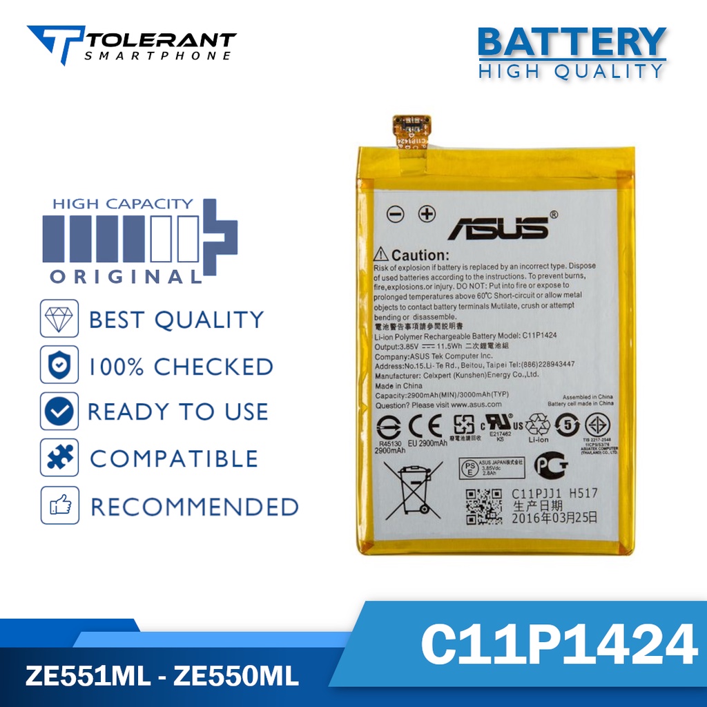 BATTERY ASUS ZF 2 5.5 ZE550ML ZE551ML C11P1424