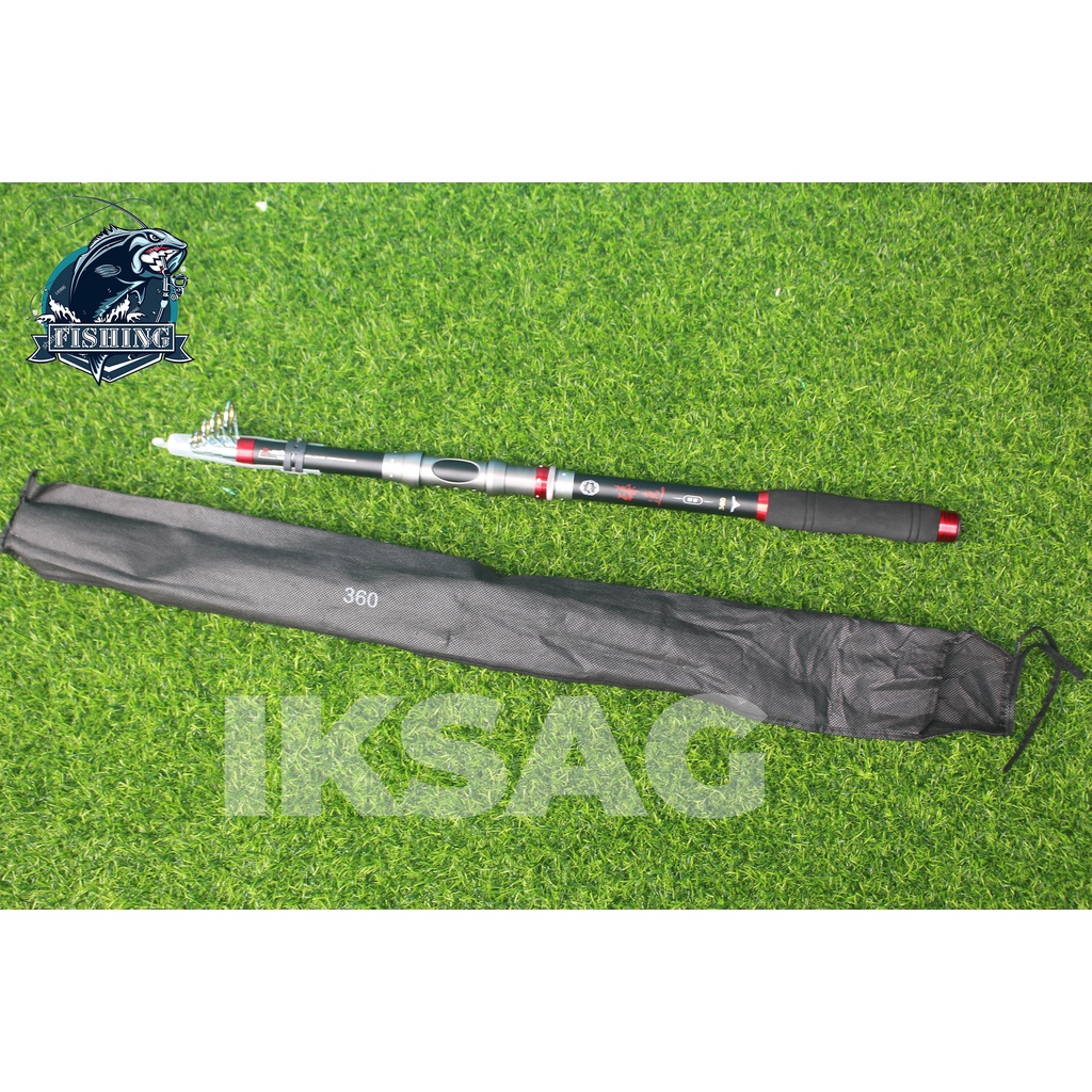 Joran Joran Set Alat Pancing Laut Daiwa Ikan Murah Carbon Fiber Telescopic - ZH05 - 3.6M