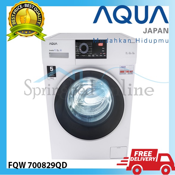 Mesin Cuci Aqua Front Loading - FQW 700829QD