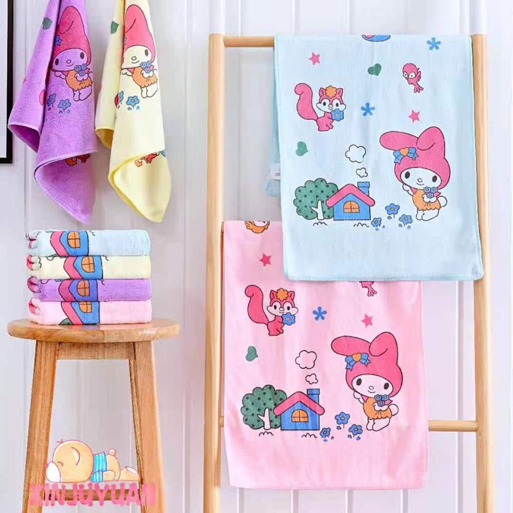 Handuk Anak Bayi motif bear Handuk Mandi Anak Bayi microfiber ukuran 70x140cm &amp; 60x140cm 50x100 import
