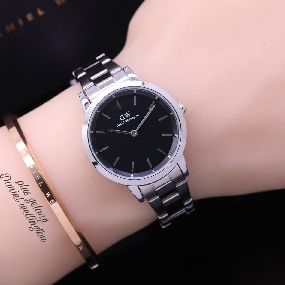 COD JAM TANGAN DW RANTAI PREMIUM WANITA FREE GELANG