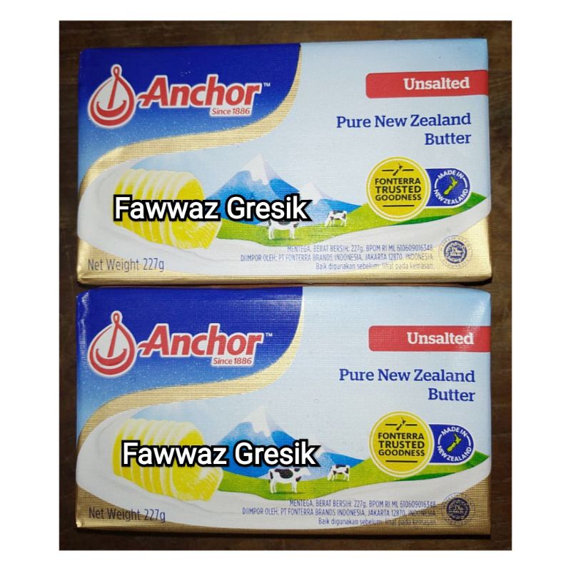 Butter Anchor 227gr / MPASI Unsalted Anchor Butter 227 gr