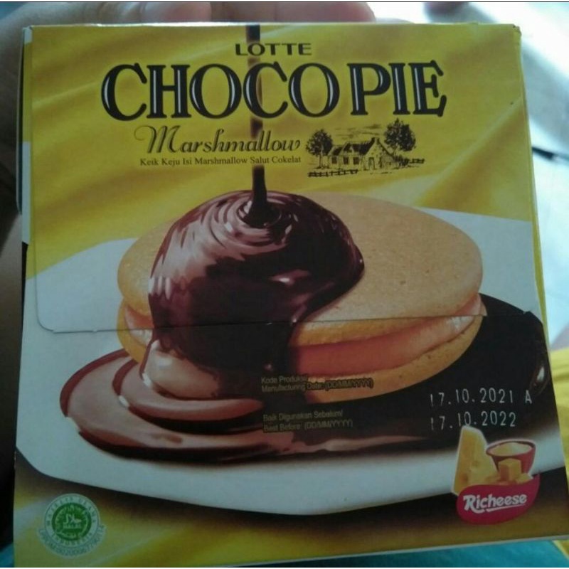 

Lotte choco pie richeese 1 Box