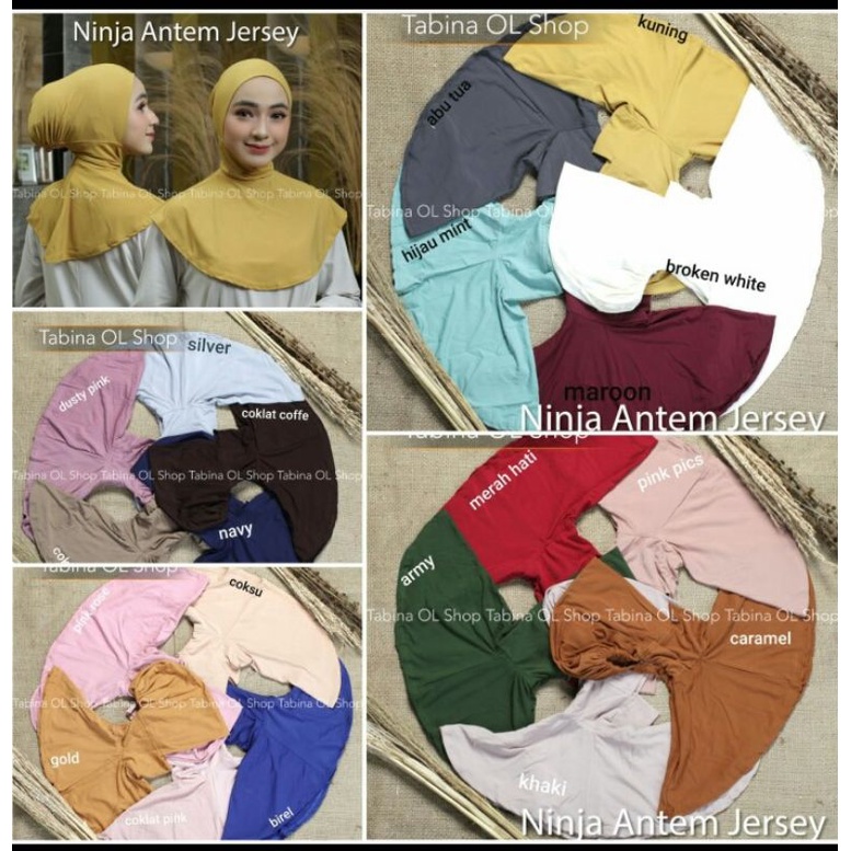 Ciput ninja/ninja resleting/antem jersy