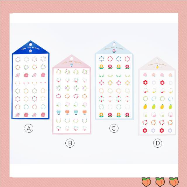 

Feel the plants diary deco stickers