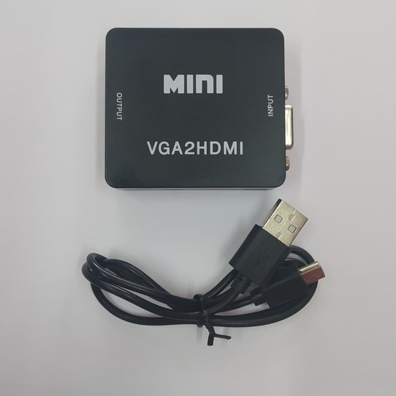 CONVERTER VGA TO HDMI WITH AUDIO BOX MINI