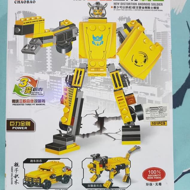 lego robot transformers 3 in 1 mainan lego robot