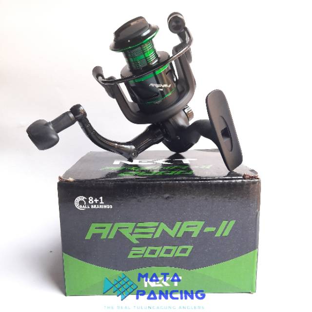 Reel pancing next arena II ukuran 1000 2000 4000 6000 aluminium spool dan putaran halus reel pancing laut dan air tawar