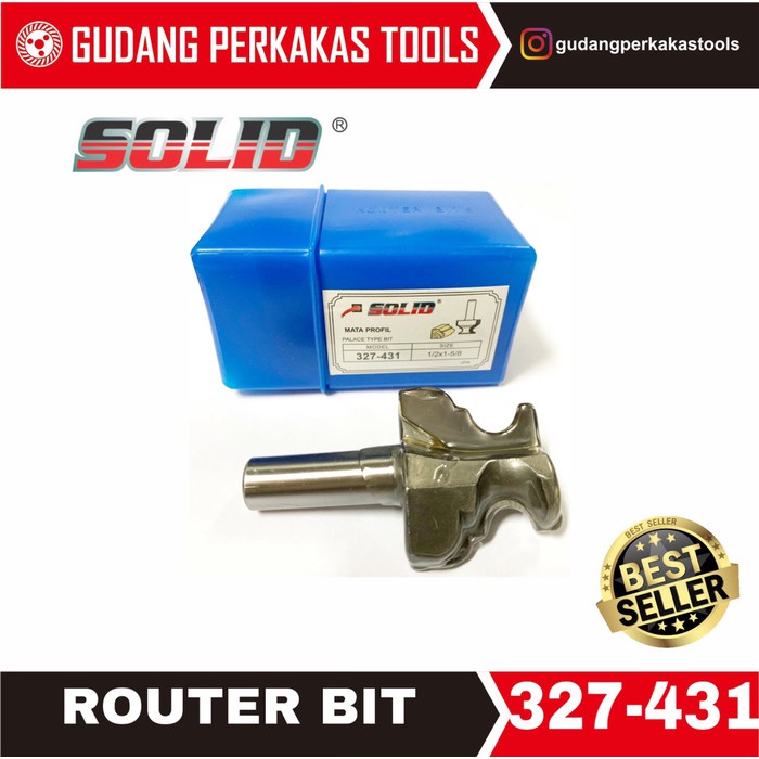 SBO Mata router | mata profil 327-431 SOLID cove & bead bits TUNGGU APALAGI