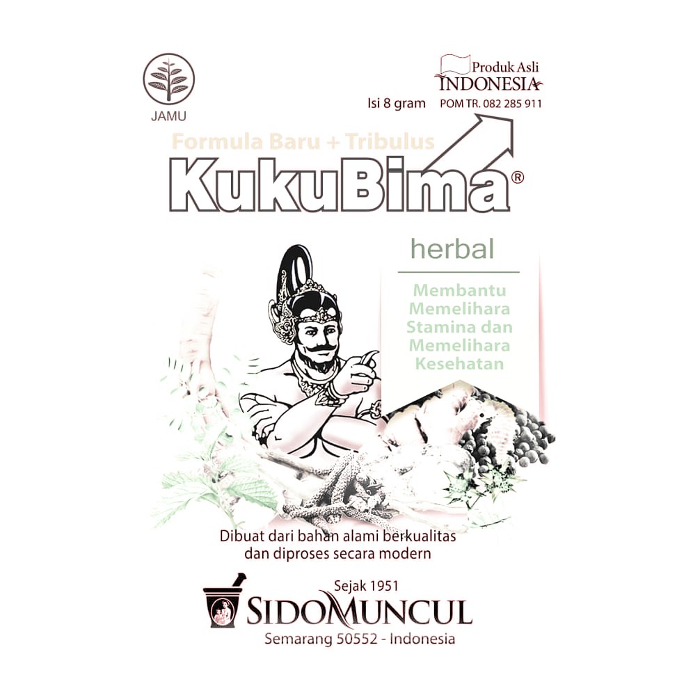 Kuku Bima TL Plus (Formula Baru + Tribulus) Jamu - ju600