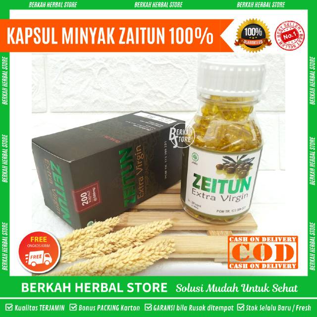 BPOM / Minyak Zaitun Kapsul isi 200 Kapsul Minyak Zaitun Murni