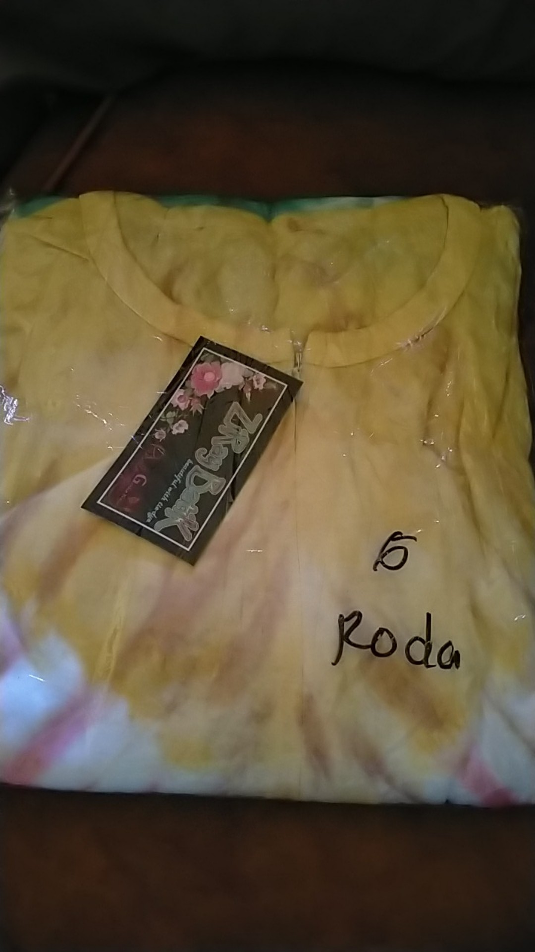 Gamis Kaos Roda Pelangi Tie Dye Ori Ziray Batik Jumbo Premium