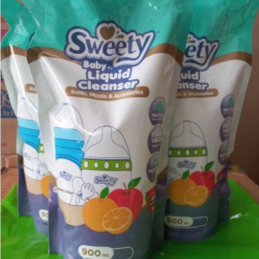 Sweety Baby Liquid Cleanser 900 ml / Sabun Cuci Botol Sweety Refill