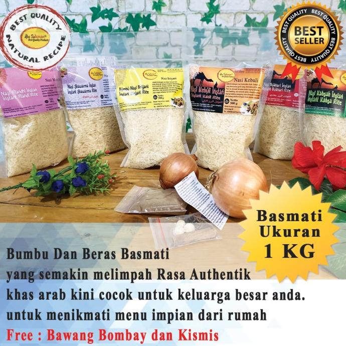 

Nasi Kebuli Mandhi Bukhari Shawarma Kabsah Briyani Instan 1 KG