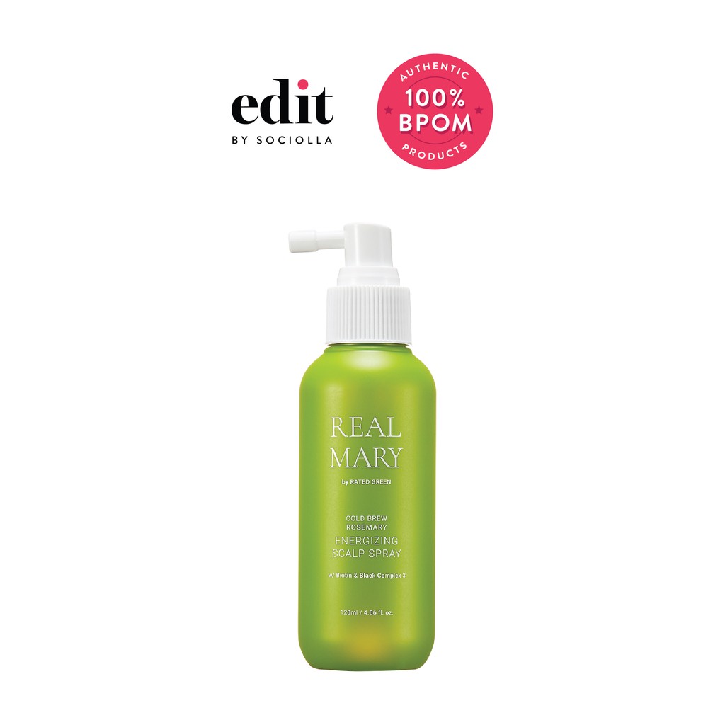 

Rated Green Real Mary Energizing Scalp Spray - size: 120 ml - Edit by Sociolla