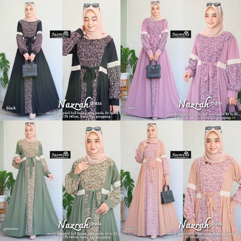 SL Nazrah Dress ori LABEL JASMINE
