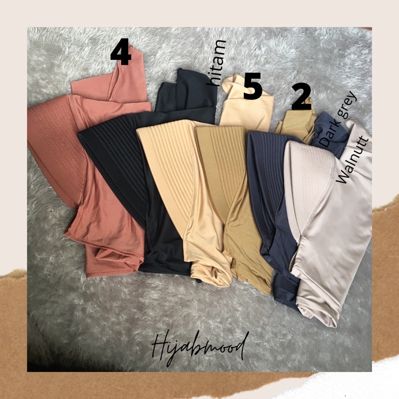 Hijab Instan Sport Warna Netral Hijab Jersey-4