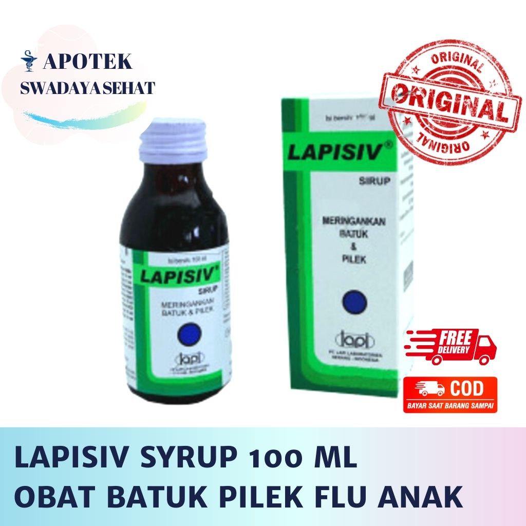 LAPISIV SYRUP 100 ML - Obat Batuk Pilek Flu Anak Sirup