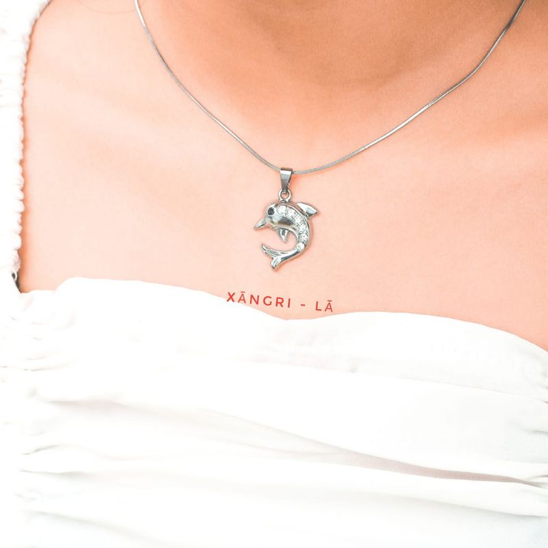 Kalung Wanita / Kalung Liontin Wanita Silver Anti Karat Kuat Dan Tahan Lama / Anti Gatal