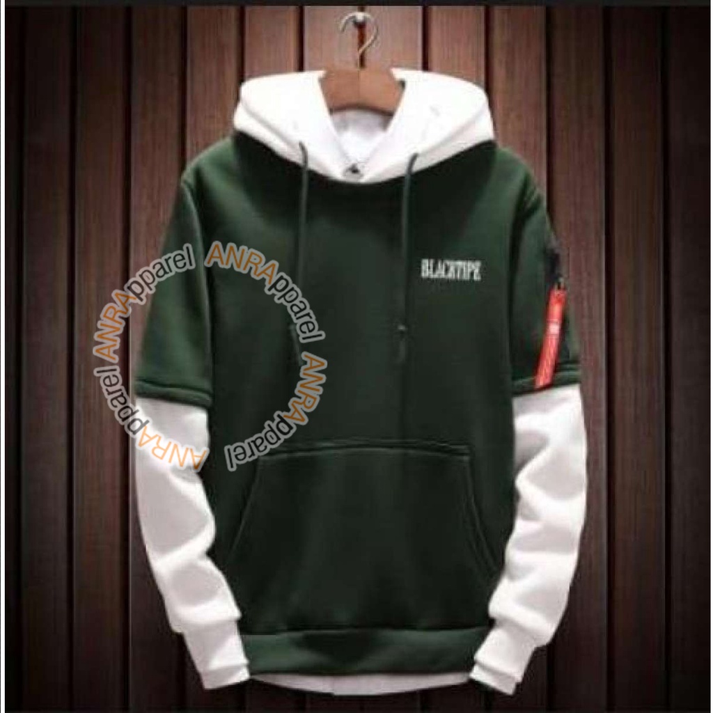 BLACKTIPE Sweater Hoodie Blacktipe Wanita Sweater Fleece Hoodie Reglan Cewek