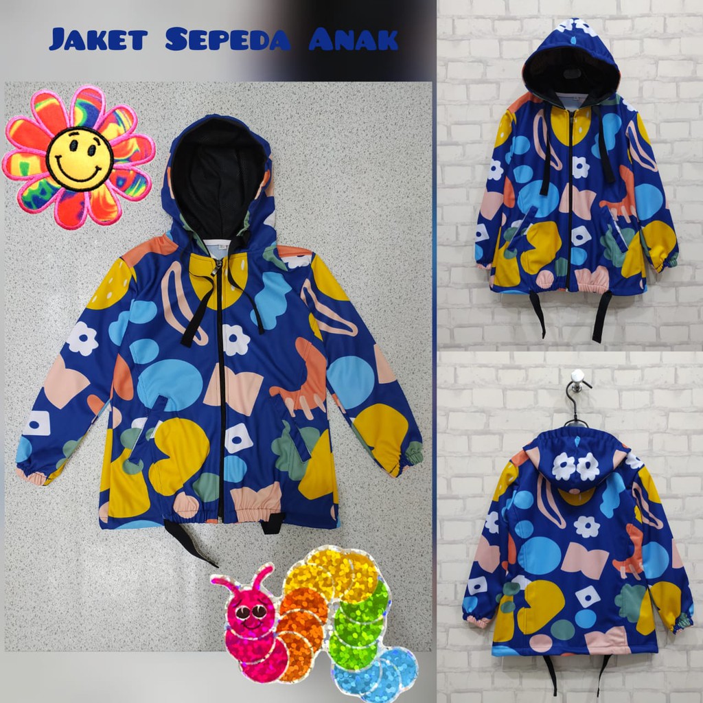 JAKET SEPEDA ANAK / JAKET PRINTING ANAK / JAKET ANAK BAHAN LOTTO