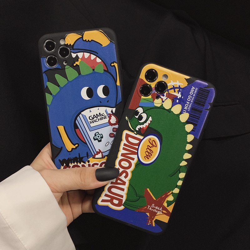 Soft Case Desain Monster Dinosaurus Untuk Iphone 7 8 PLUS X XR XS 11 12 13 MINI PRO MAX SE