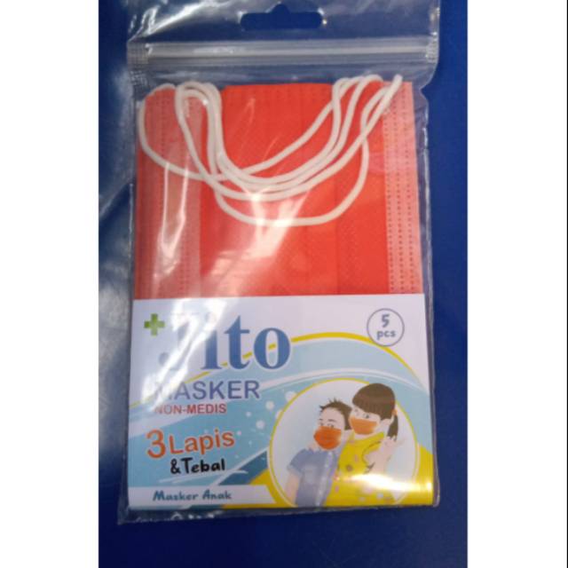 Masker jito untuk anak 1 bks isi 5 pcs