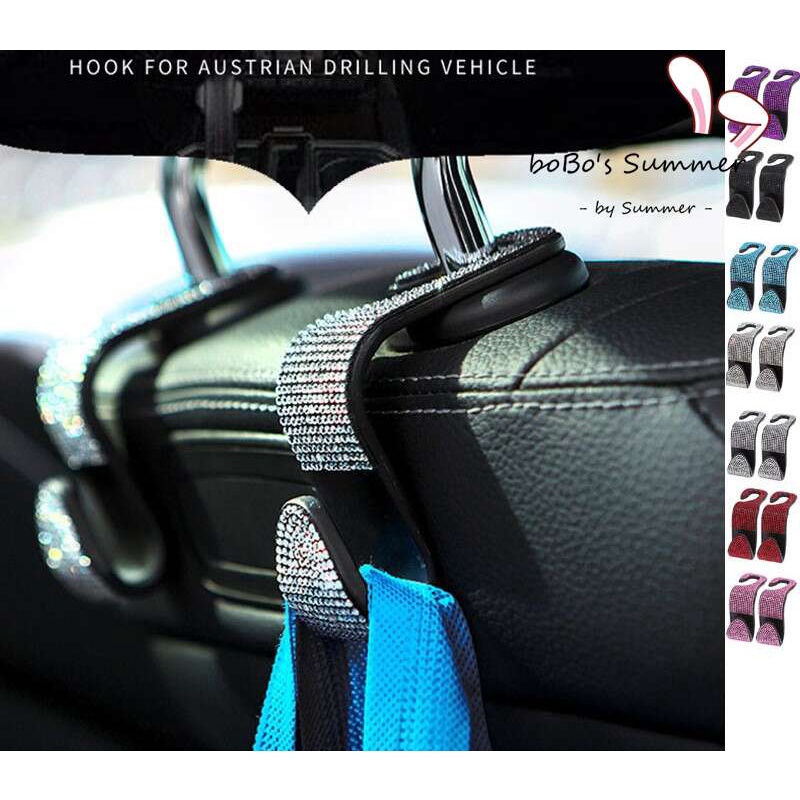 1 pcs - Gantungan Kait Kursi Mobil Hanger Headrest Berlian