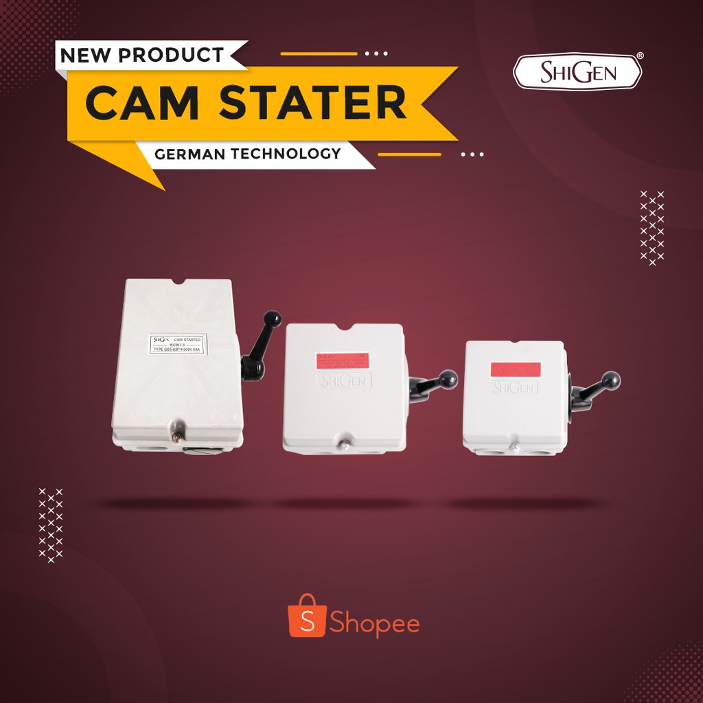 CAM STARTER/ OHM SAKLAR MODEL JERMAN /TUAS GENSET (I-0-II) SHIGEN