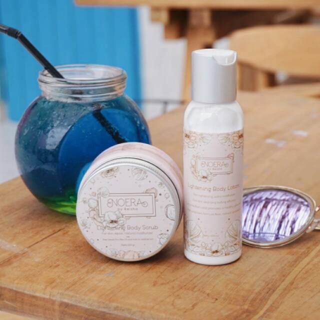 Paket Hemat (Noera Lightening Body Lotion + Noera Lightening Body Scrub)