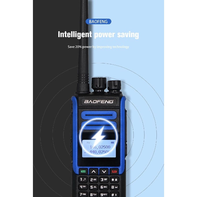 Handy Talkie Dual Band BF-H7 - HT Radio Panggil Dua Arah 10W - Baterai 2200mAh