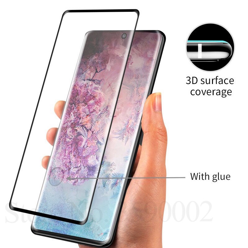 Pelindung Layar Tempered Glass 5D Full Cover untuk Samsung Galaxy Note 10 / 10plus