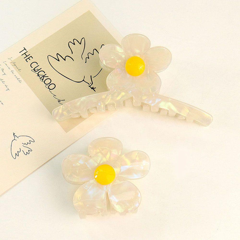 NICKOLAS1 Flower Hair Claw Jepit Rambut Fashion Wanita Asam Asetat Hiasan Kepala Gadis Gaya Korea Hair Clip