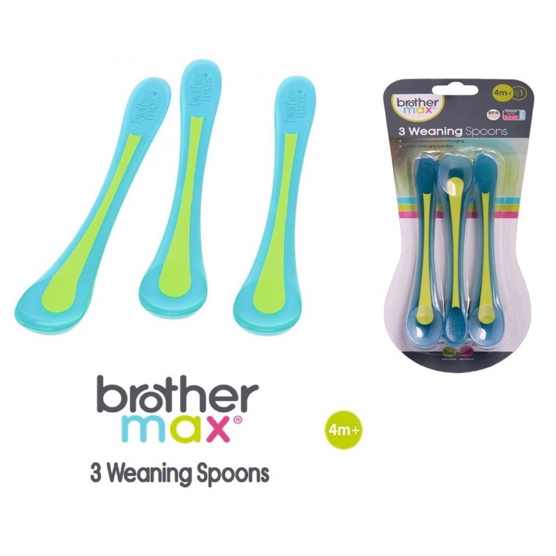 Brother Max 3x Long Spoons – Sendok MPASI Baby