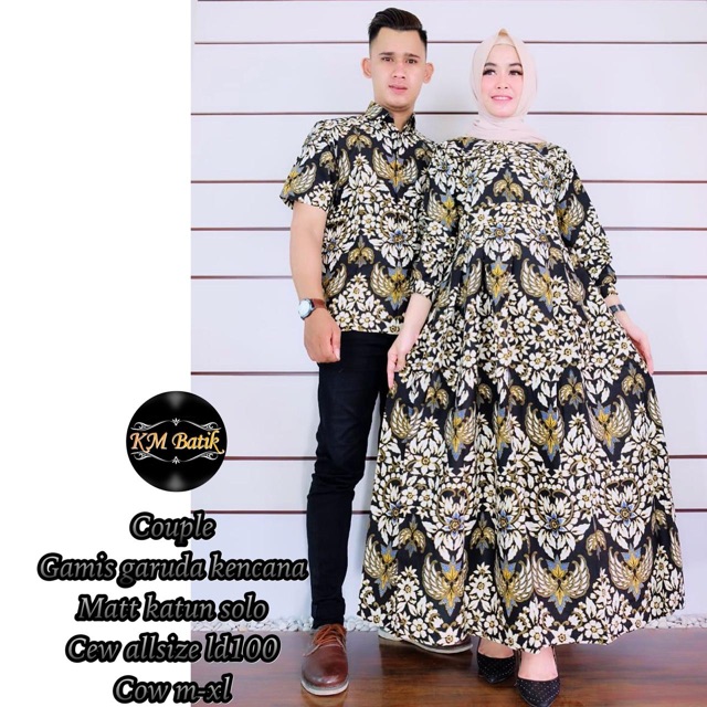 Couple Gamis Garuda Kencana Batik