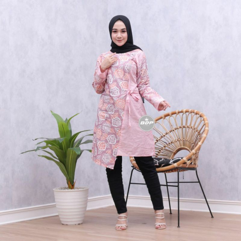 TUNIK BATIK ATASAN BATIK DRESS BATIK DOLINA