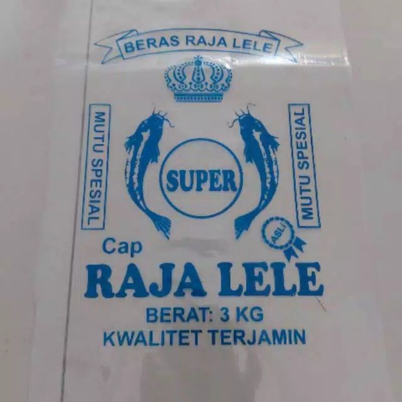 Plastik Beras Raja Lele 5Kg Ketebalan 0.10 Micron minimal 50 Lembar