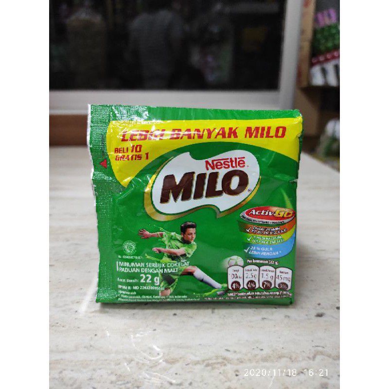 

Milo active go sachet renceng 11X22gr