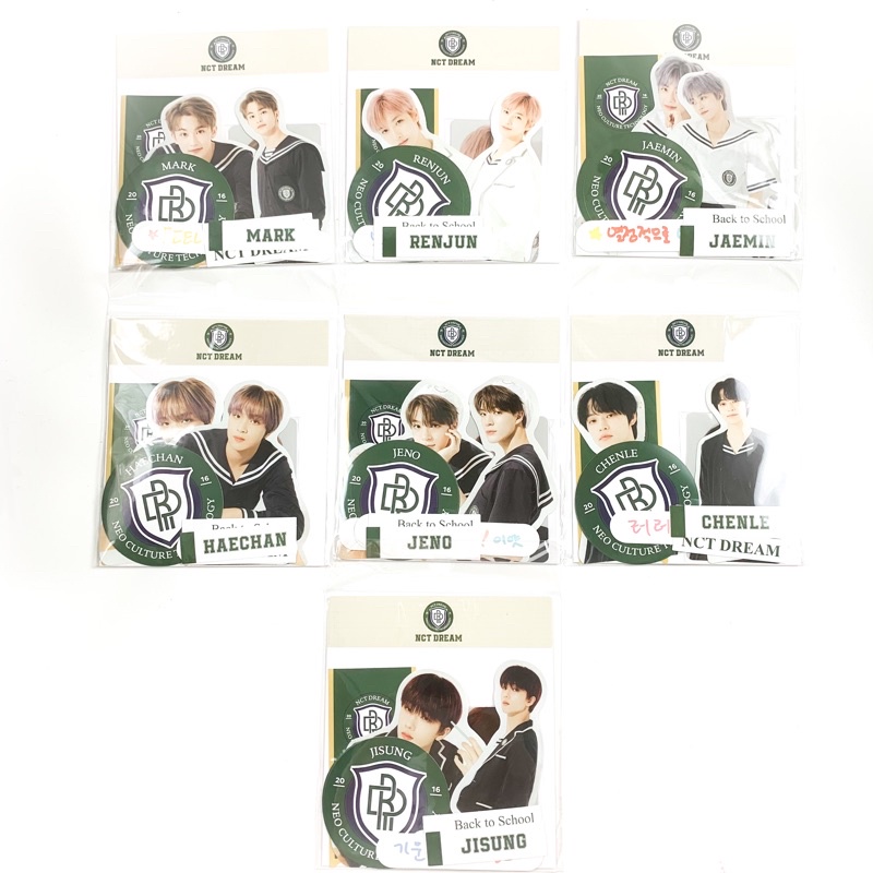 NCT DREAM BACK TO SCHOOL KIT MD - Luggage Sticker / Badge / Postcard Set