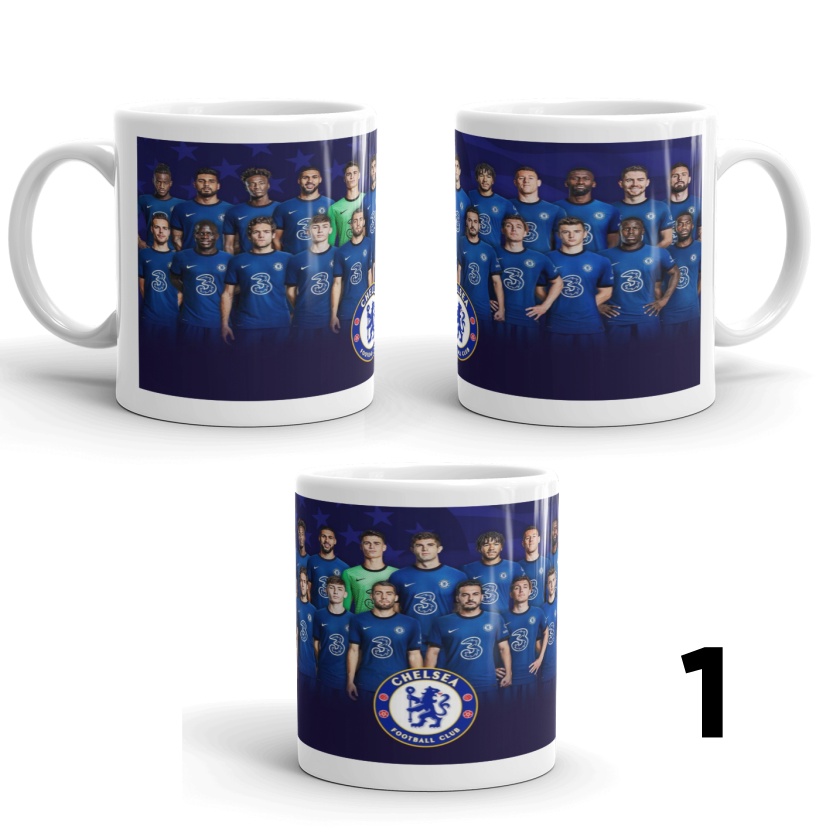 Mug Chelsea Gelas Chelsea Cetak Mug Custom Koleksi Souvenir Hadiah Gift Mug Bola The Blues Chelsea