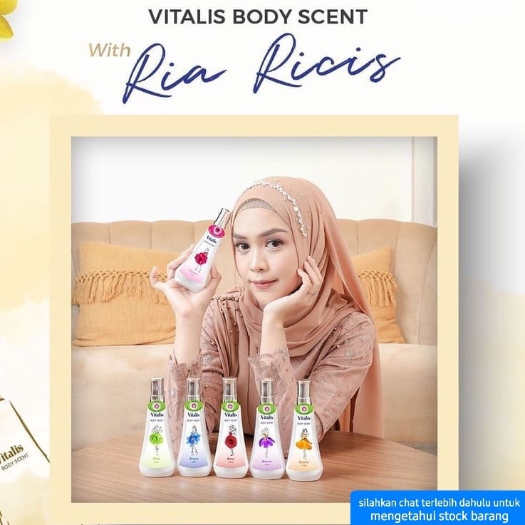 VITALIS PARFUM BODY SCENT 120ML / 60ML PERFUME SPRAY COLOGNE WANITA