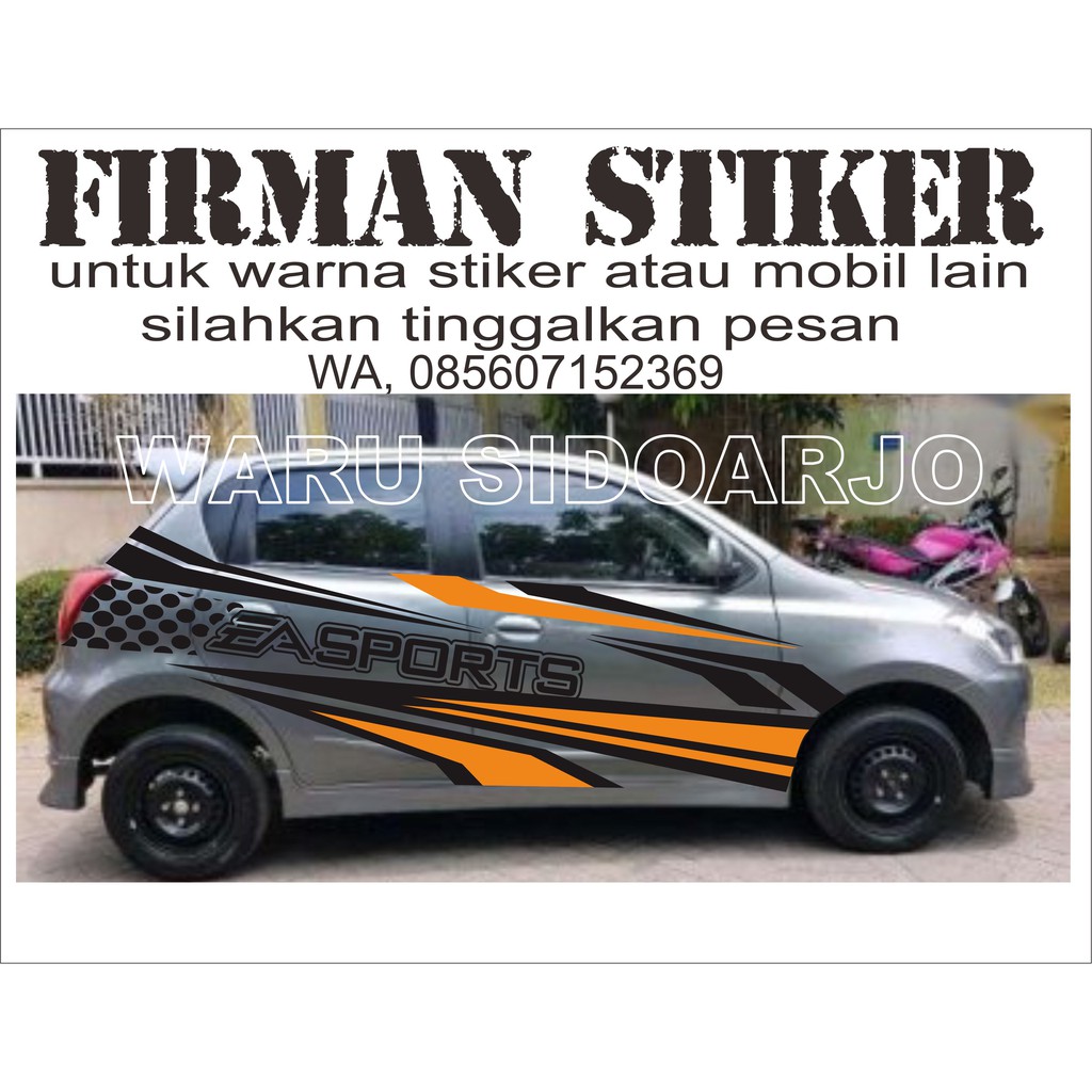 Stiker Mobil Datsun Go Grey A DG A Shopee Indonesia