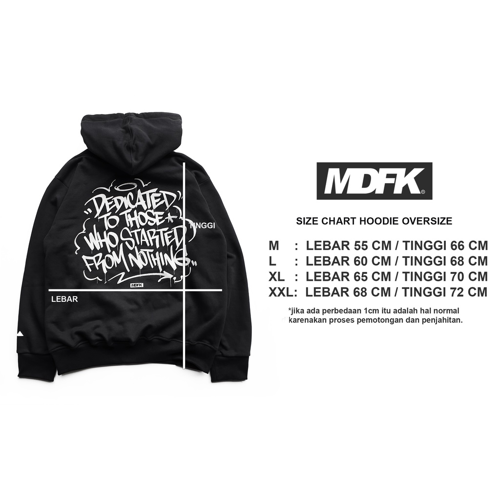 HOODIE MDFK DEDICATED | GRAFFITI  | ORIGINAL | OVERSIZE HOODIE 100% ORIGINAL