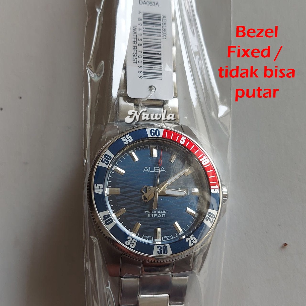 Alba Quartz AG8L89X1 Blue Pepsi - Jam Tangan Pria AG8L89